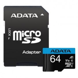 Memoria MicroSD Adata Premier 64GB C10 con Adaptador