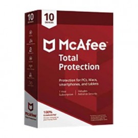 Antivirus McAfee Total Protection 10 Licencias 1 Año