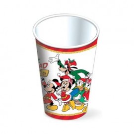Vaso Desechable Mickey Mouse Navidad 6 pzas
