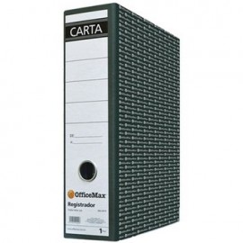 Registrador Officemax Tamaño Carta Verde Pza