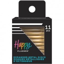 Discos Expandibles The Happy Planner Metálicos Dorados 11 piezas