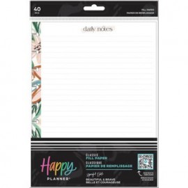 Hojas The Happy Planner Clásico Beautiful & Breave 40 piezas