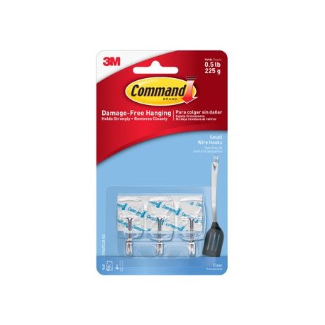 Ganchos para Utensilios Command Transparentes 3 piezas