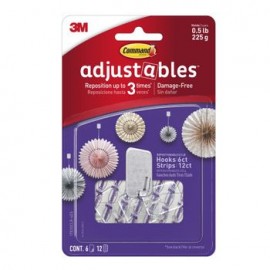 Ganchos Command Reposicionables 225gr 6 piezas