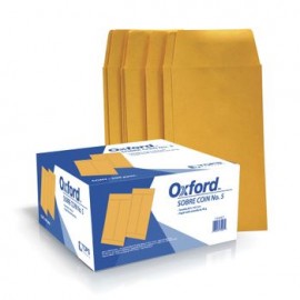 Sobre Coin con Solapa Engomada Oxford Kraft Amarillo 500 piezas