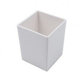Portalápices Stuk Cuadrado Plástico Blanco