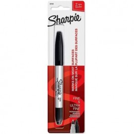 Marcador Sharpie Twin Negro