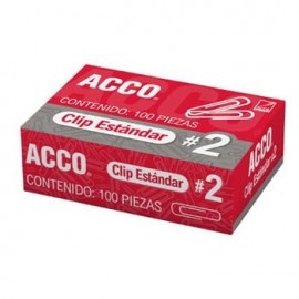 Clip Acco Estándar N°2 100 pzas