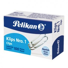 Clip Pelikan Estándar N.1 100pzas