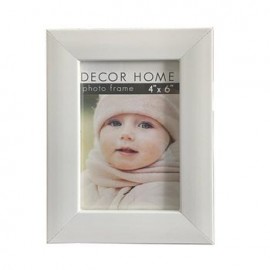 Portarretrato Decor Home Moldura 38 Blanco 4x6"