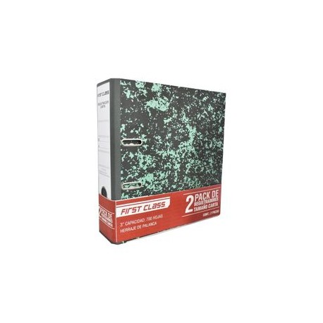Registrador First Class Carta 3" 2 pzas