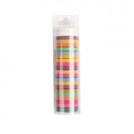 Cinta Washi Stuk Neon Varios Colores 20 piezas