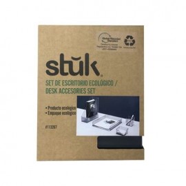 Set de Oficina Stuk Ecológico Negro 4 piezas