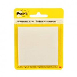 Post-It Notas Transparentes 2.7x2.7" 36 hojas