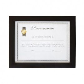 Porta Reconocimiento OfficeMax Negro 21.5 x 28 cm