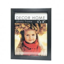 Portarretrato Decor Home Moldura 2 Líneas Negro 15 x 20 cm