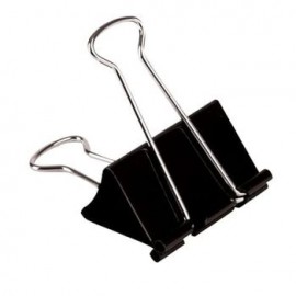 SUJETADOCUMENTOS 5/8PLG CAPACIDAD P/80 HOJAS NEGRO 12piezas