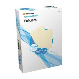 Folder Tamaño Oficio OfficeMax Manila 100 piezas