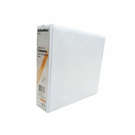 Carpeta Panorámica Tamaño Carta 2" Herraje O OfficeMax Blanca