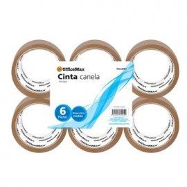 Cinta Canela para Empaque OfficeMax 48mm x 50m 6 pzas