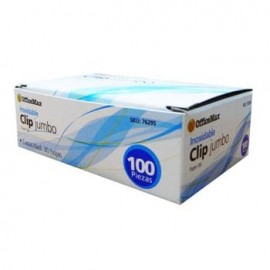 CLIP JUMBO CAJA CON 100PZ OFFICEMAX