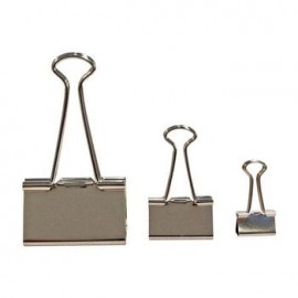 SUJETADOCUMENTOS PARA 110 HOJAS CAJA con 12 ACABADO INOXIDABLE