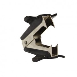 QUITAGRAPAS CUERPO Metálico Y ASAS DE Plástico COLOR NEGRO