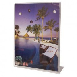 Portaletrero de Acrílico Vertical 8.5x11 Pulgadas OMX