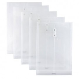 Sobre Tamaño Oficio con Hilo Polipropileno OfficeMax Transparente 5 piezas