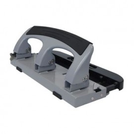 PERFORADORA 3 ORIFICIOS.CAPACIDAD 20 HOJAS.COLOR PLATA