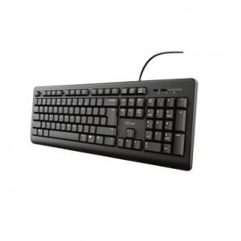 Teclado Trust Primo Alámbrico Negro