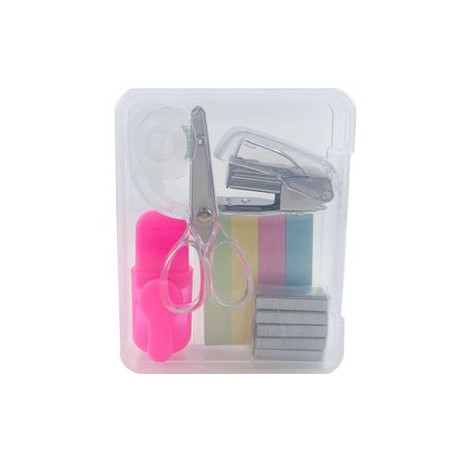 Miniset de Accesorios para Escritorio OfficeMax Neón 6 piezas