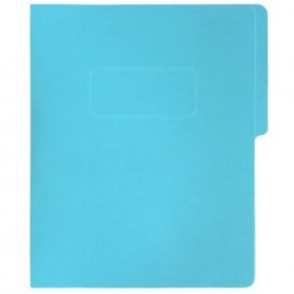 Folder Tipo Pressboard Tamaño Oficio Broche 8cm Fortec Azul 5pzas