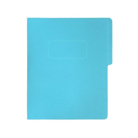 Folder Tipo Pressboard Tamaño Oficio Broche 8cm Fortec Azul 5pzas