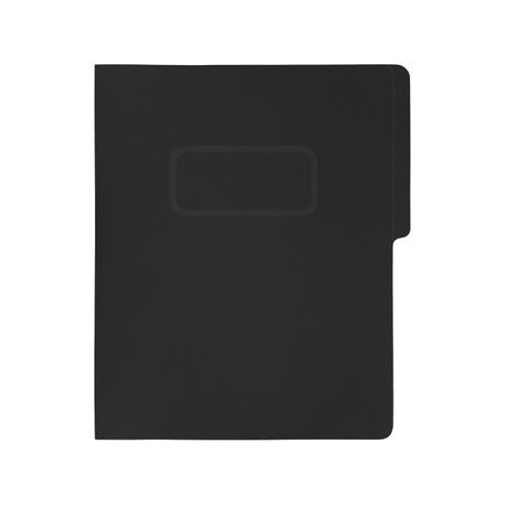 Folder Tipo Pressboard Tamaño Carta Broche 8cm Fortec Negra 5pzas