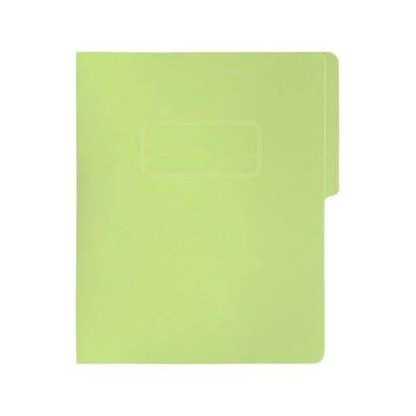 Folder Tipo Pressboard Tamaño Carta Broche 8cm Fortec Verde 5pzas