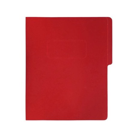 Folder Tipo Pressboard Tamaño Carta Broche 8cm Fortec Roja 5pzas