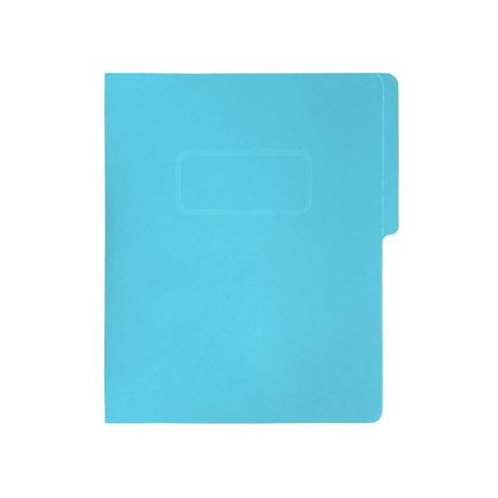 Folder Tipo Pressboard Tamaño Carta Broche 8cm Fortec Azul 5pzas