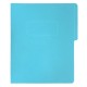 Folder Tipo Pressboard Tamaño Carta Broche 8cm Fortec Azul 5pzas