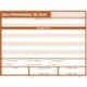Vale Provisional 1/4 carta, 4 blocks de 50 hojas
