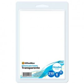 Refuerzo para carpeta transparente de 15, 210 pzas Officemax