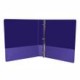 Carpeta Panorámica Tamaño Carta 1" Herraje O Samsill Morado Neón