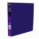 Carpeta Panorámica Tamaño Carta 1" Herraje O Samsill Morado Neón