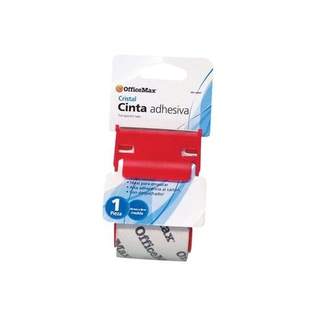 Cinta para Empaque OfficeMax Cristalina 48mm x 20m con Despachador