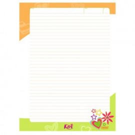 Hojas para Carpeta Rayadas Kiut 100 hojas