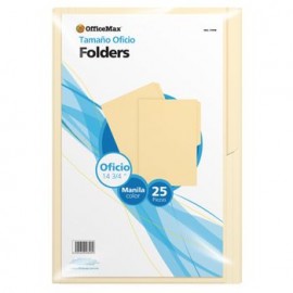 Folder Tamaño Oficio OfficeMax Manila 25 piezas