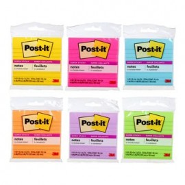 Post-It Notas Super Stick Rayas 4x4" 90 hojas