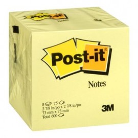 Post-It Notas Amarillas 3x3" 6 Blocks de 75 hojas