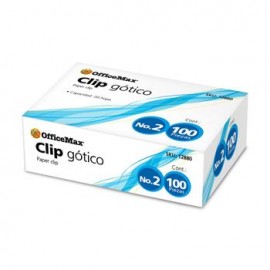 Clip Gótico OfficeMax N°2 100 pzas