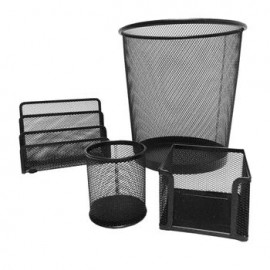 Set de Oficina OfficeMax Mesh Negro 4 piezas